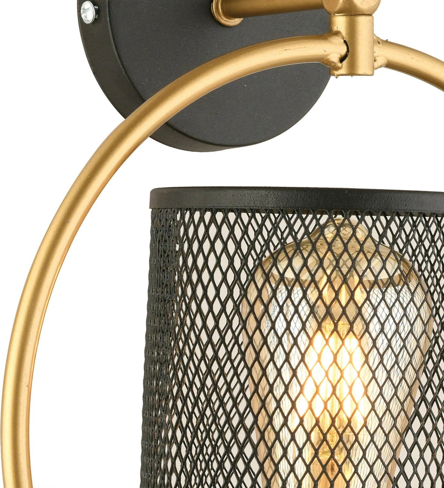 Llambë muri Opviq, AP-34, trup metalik, ngjyrë e zezë