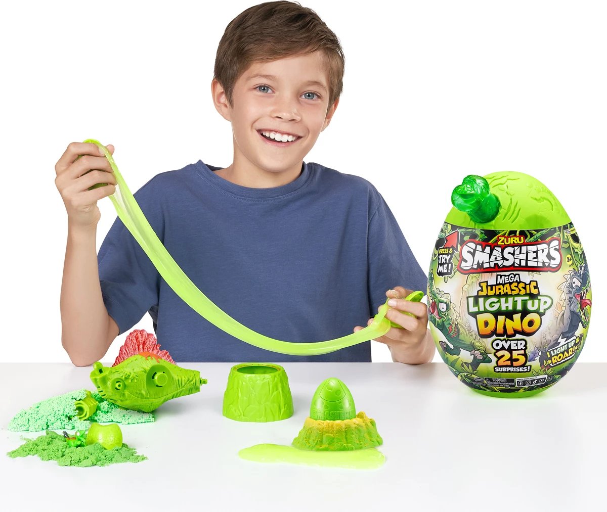 Lodër për fëmijë Smashers Mega Jurassic Light Up Dino Egg by ZURU