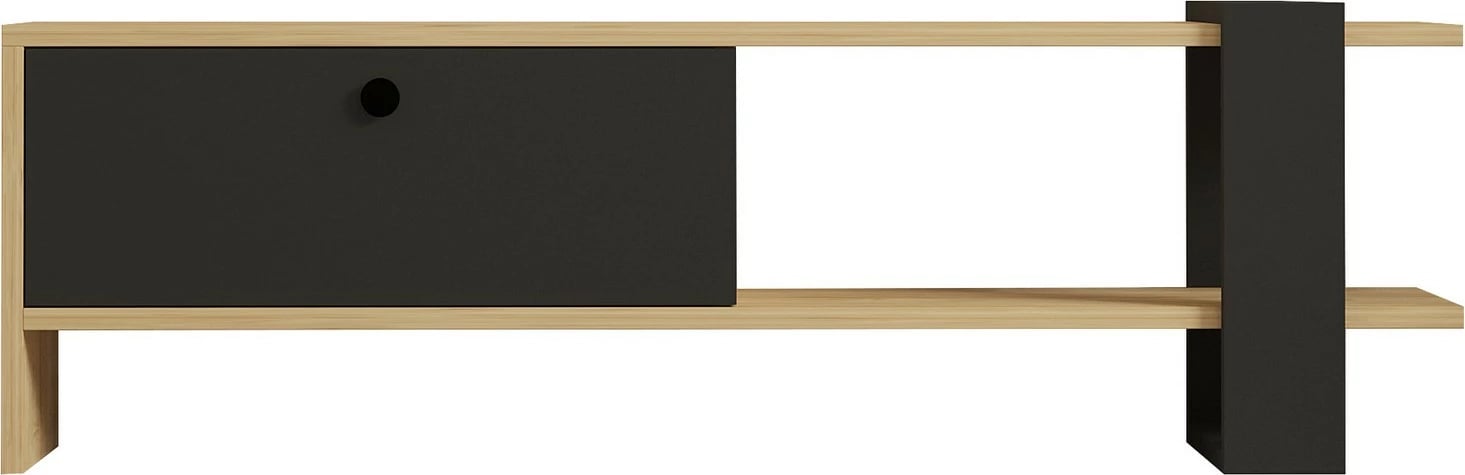 Komodë TV Hanah Home, Yonca, anthracite dhe lis, 120x36.8x25cm