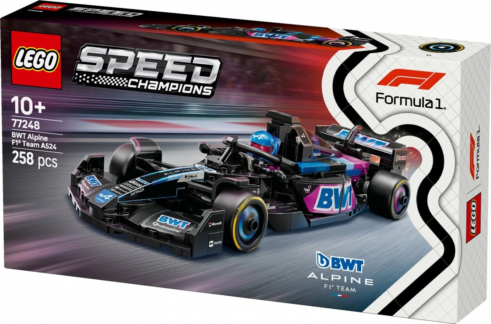 Set LEGO Speed Champions BWT Alpine F1 Team A524, 258 pjesë
