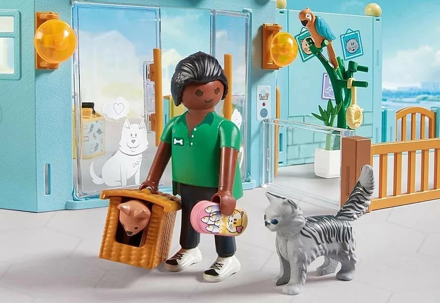 Set figurina Playmobil My Life Animal Hotel 71742, 191 pjesë, shumëngjyrëshe