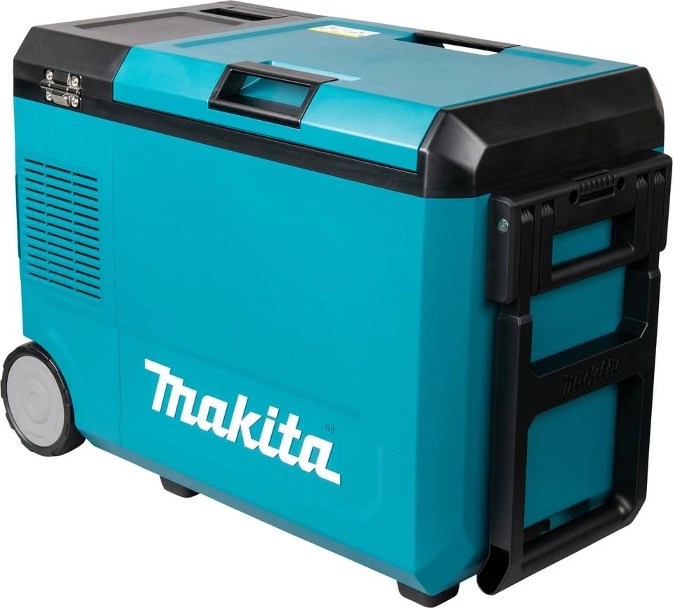 Kuti termike Makita CW004GZ 40V, portative, LED display, me rrota, zi/kaltër