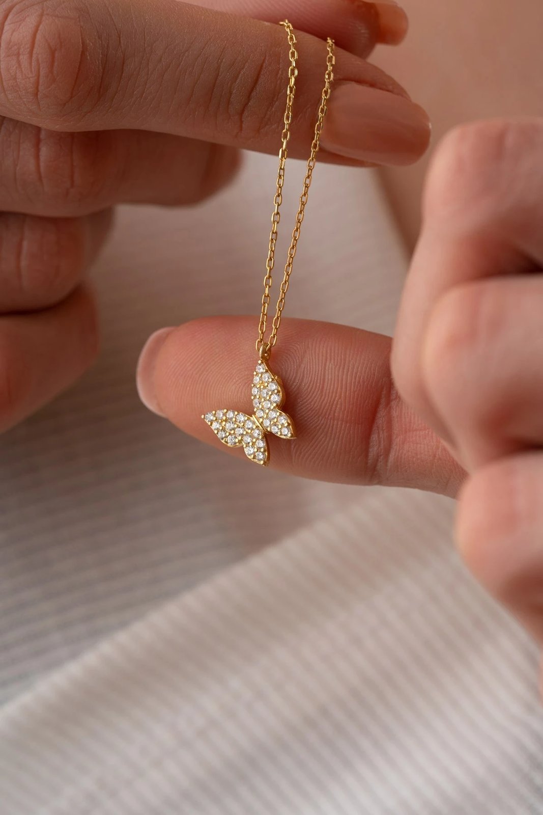 Varëse argjendi me flutur, ngjyrë ari dhe e bardhë, Jumeon, NRZ998847