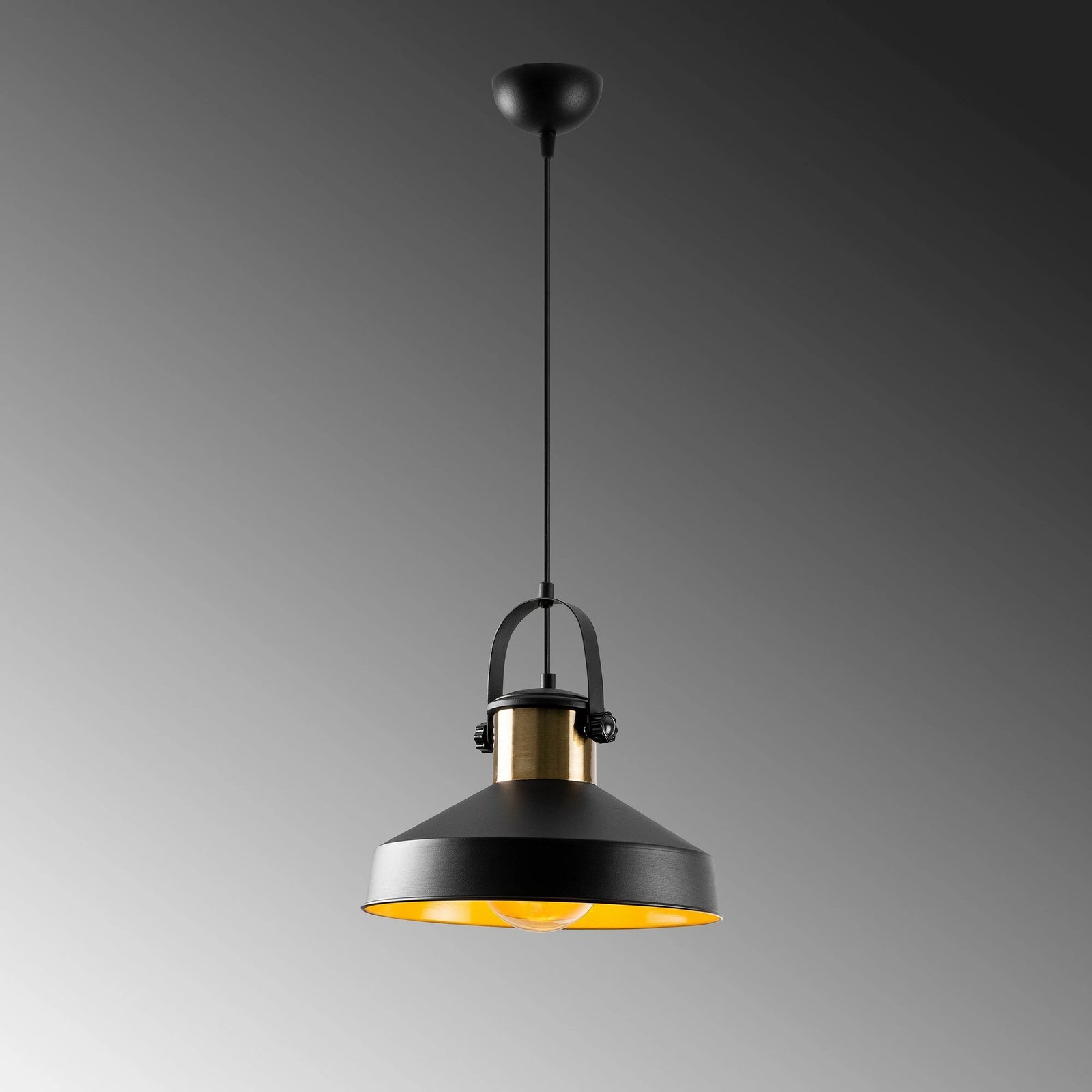 Llambë tavani Opviq Dodo - 2571, ngjyrë e zezë, 35x35cm