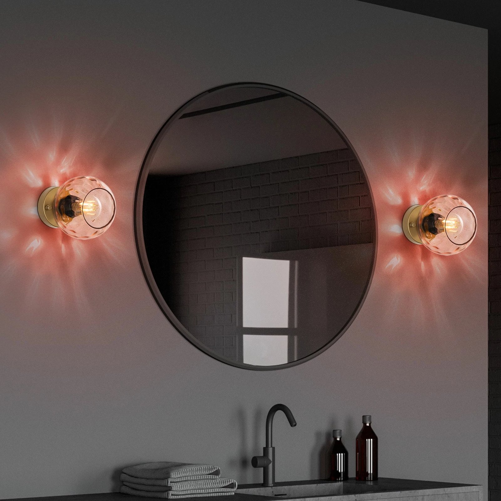 Llambë muri Opviq, Benek - 15 - 14403, rozë dhe ari