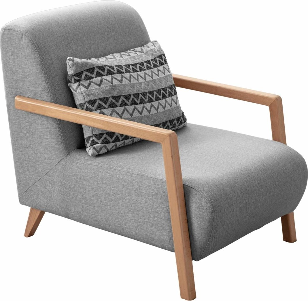 Karrige Wing Atelier del Sofa, ngjyrë latte-gri