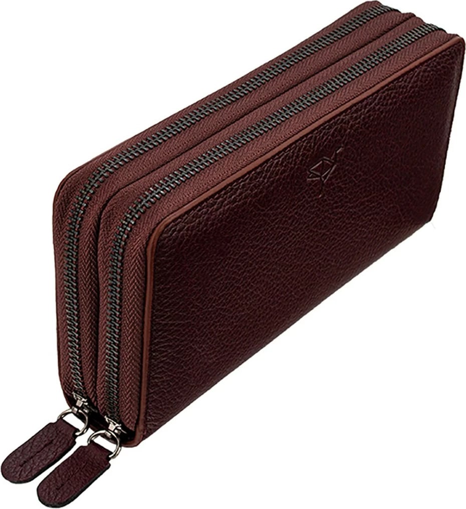 Portofol unisex Zoozie Bags, ngjyrë e kuqe e errët Orleans