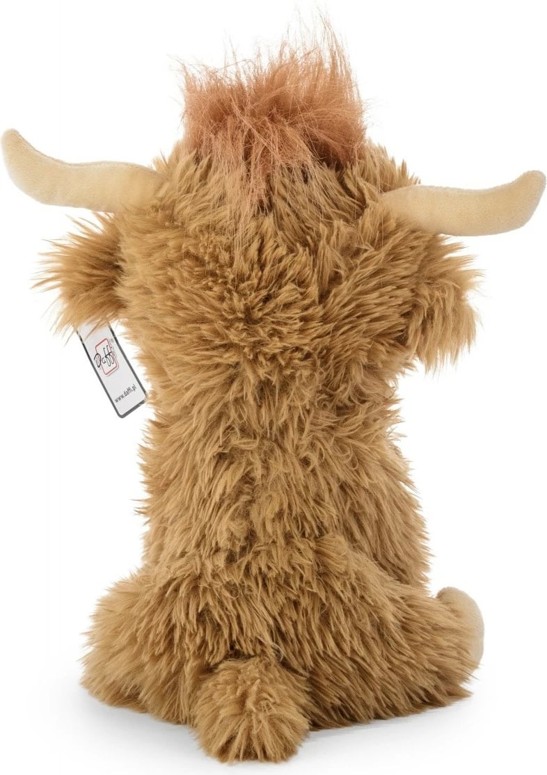 Lodër pelushi lopë Daffi Highland M-636, 30 cm, Bezhe/Kafe