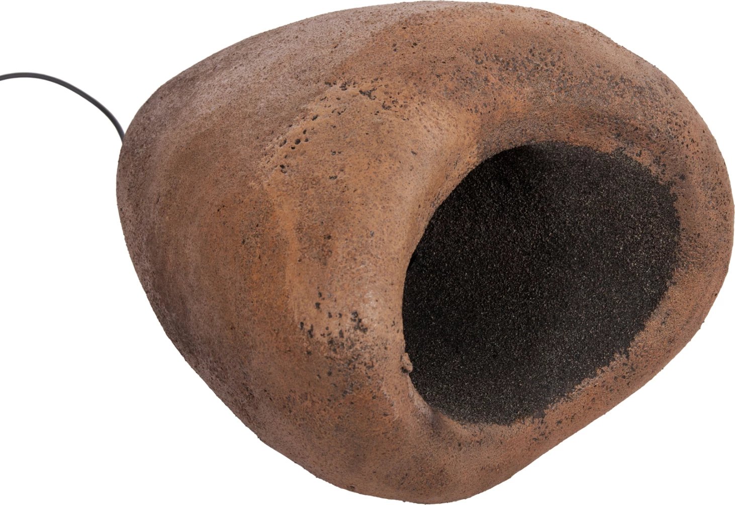 Llambë varëse tavani pamje guri STONER (S) FB94417 bezhë e errët transparente 35x27x40H cm.