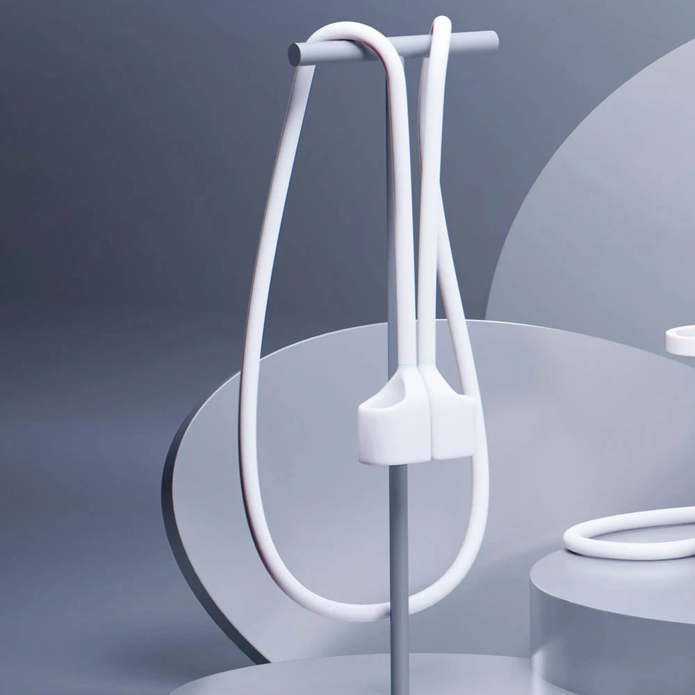 Mbështjellës 3mk për AirPods 3, silikon, i bardhë