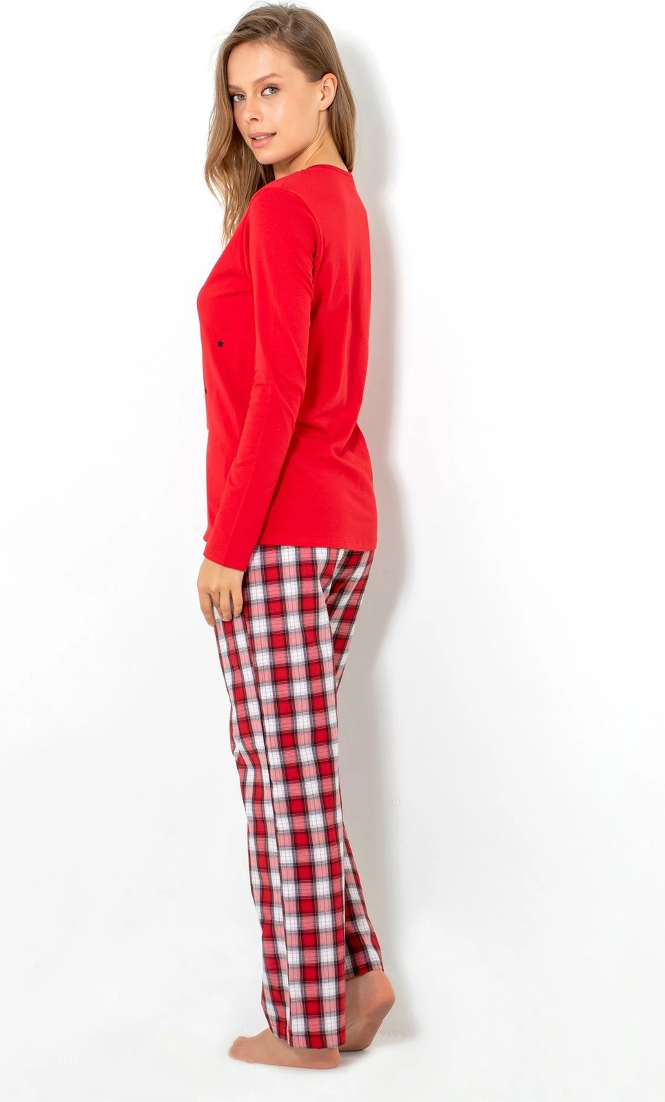 Set pizhamash për gra, ngjyrë e kuqe, Jumeon, 002-000537