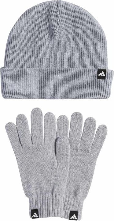 Kapelë dhe doreza adidas, gri