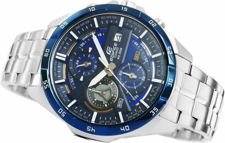 Orë dore për meshkuj Casio, silver-blue