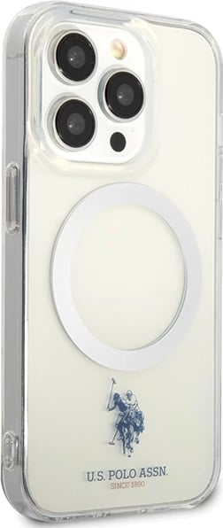 Mbështjellës US Polo USHMP15XUCIT për iPhone 15 Pro Max 6.7", transparent, MagSafe Mbështjellës US Polo USHMP15XUCIT për iPhone 15 Pro Max 6.7", transparent, MagSafe