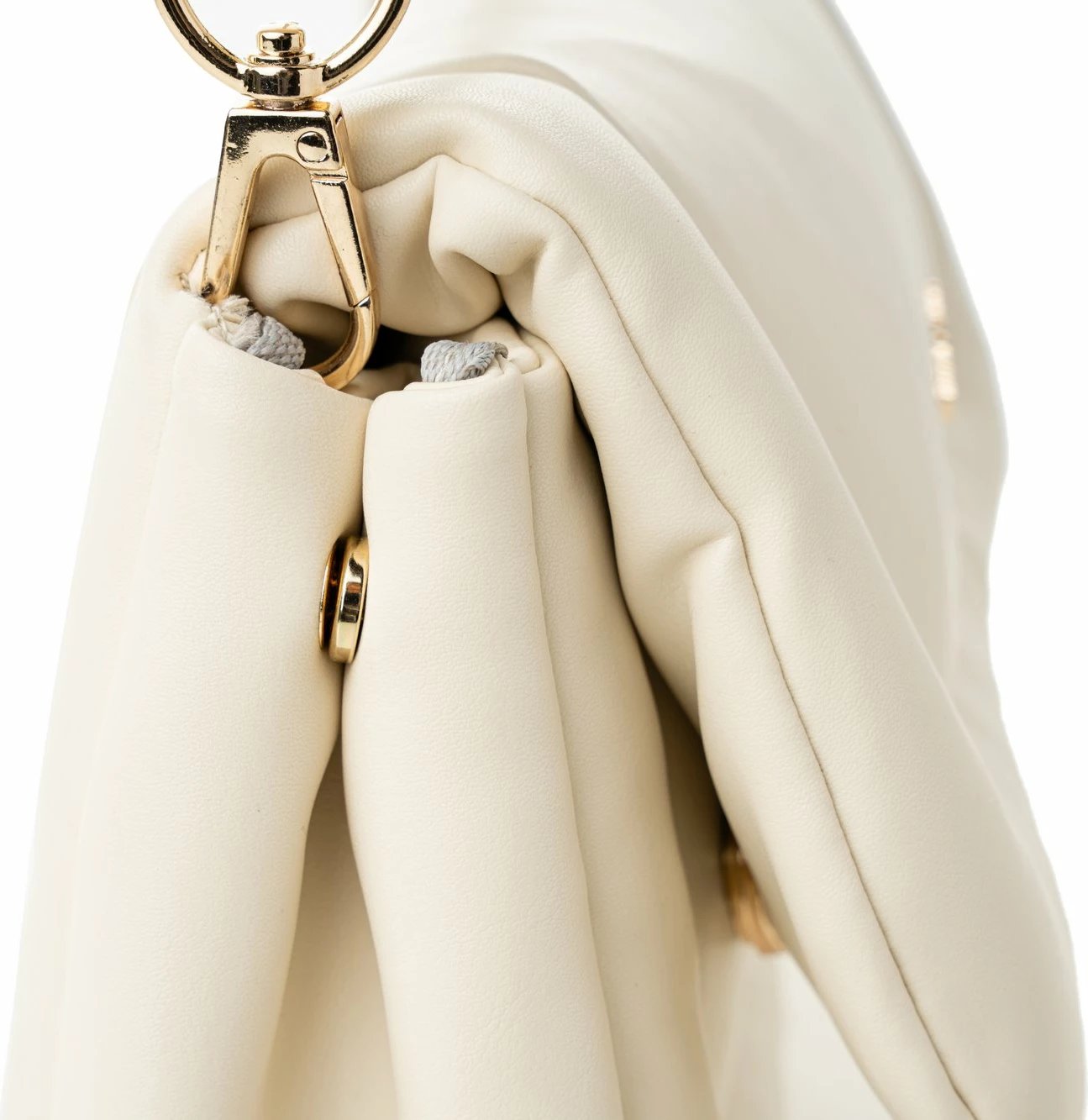 Çantë shpatull për femra, ngjyrë krem, Genoa