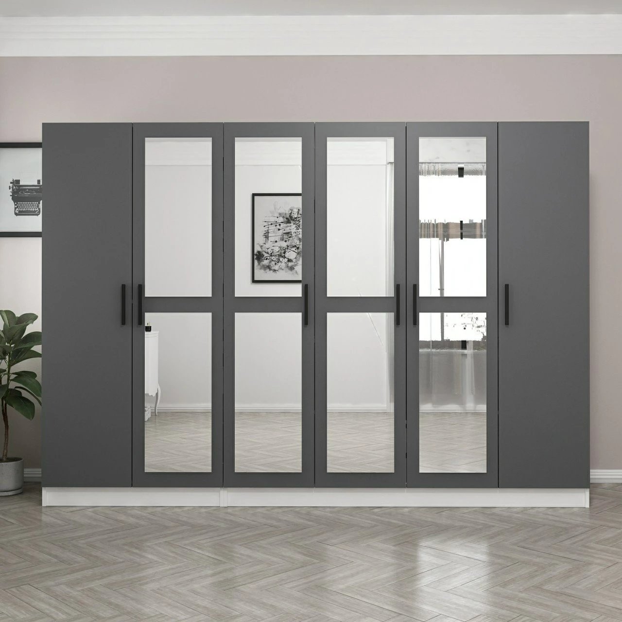 Dollap Skye Decor, ngjyrë antracit, 4961