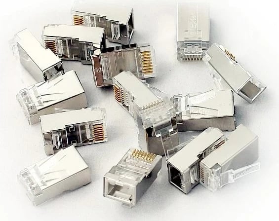 Konektor RJ45 GEMBIRD X-ML-6AF-IMP, Cat6a, Gri, 100 copë