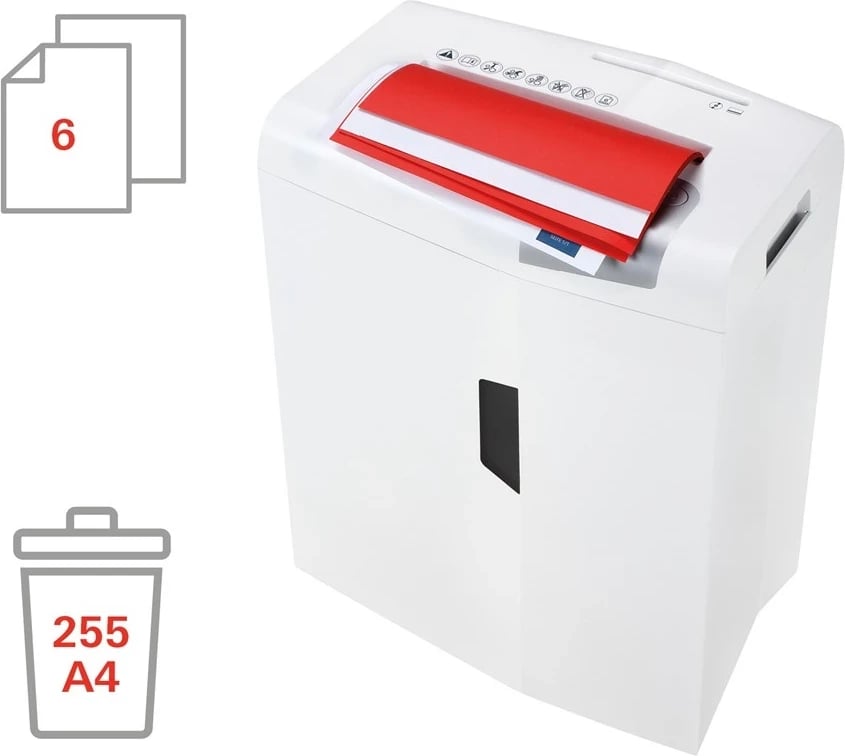 Prishës dokumentesh HSM shredstar X6pro, me mekanizëm të veçantë prerjeje për CD