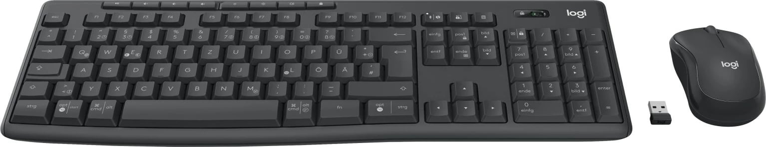 Set tastierë dhe maus Logitech MK370 Combo for Business, pa tela, Graphite