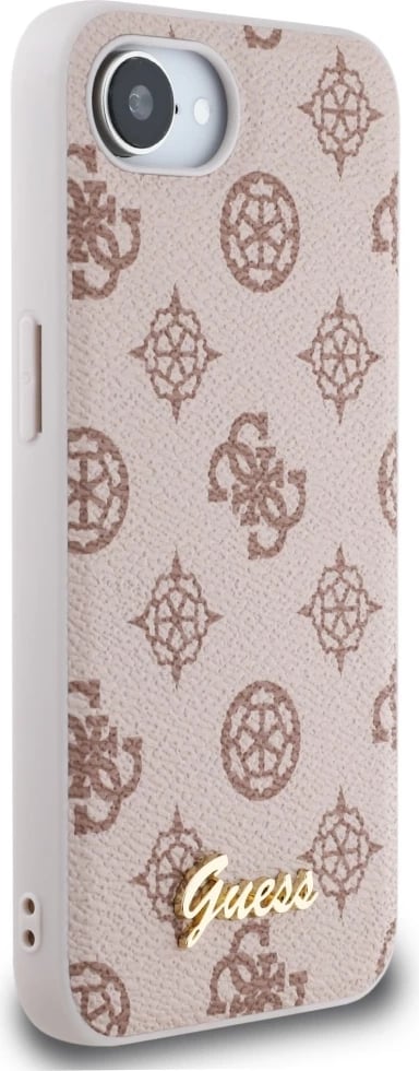 Mbështjellës Guess Peony Script Logo MagSafe për iPhone 16e, Kafe Mbështjellës Guess Peony Script Logo MagSafe për iPhone 16e, Kafe