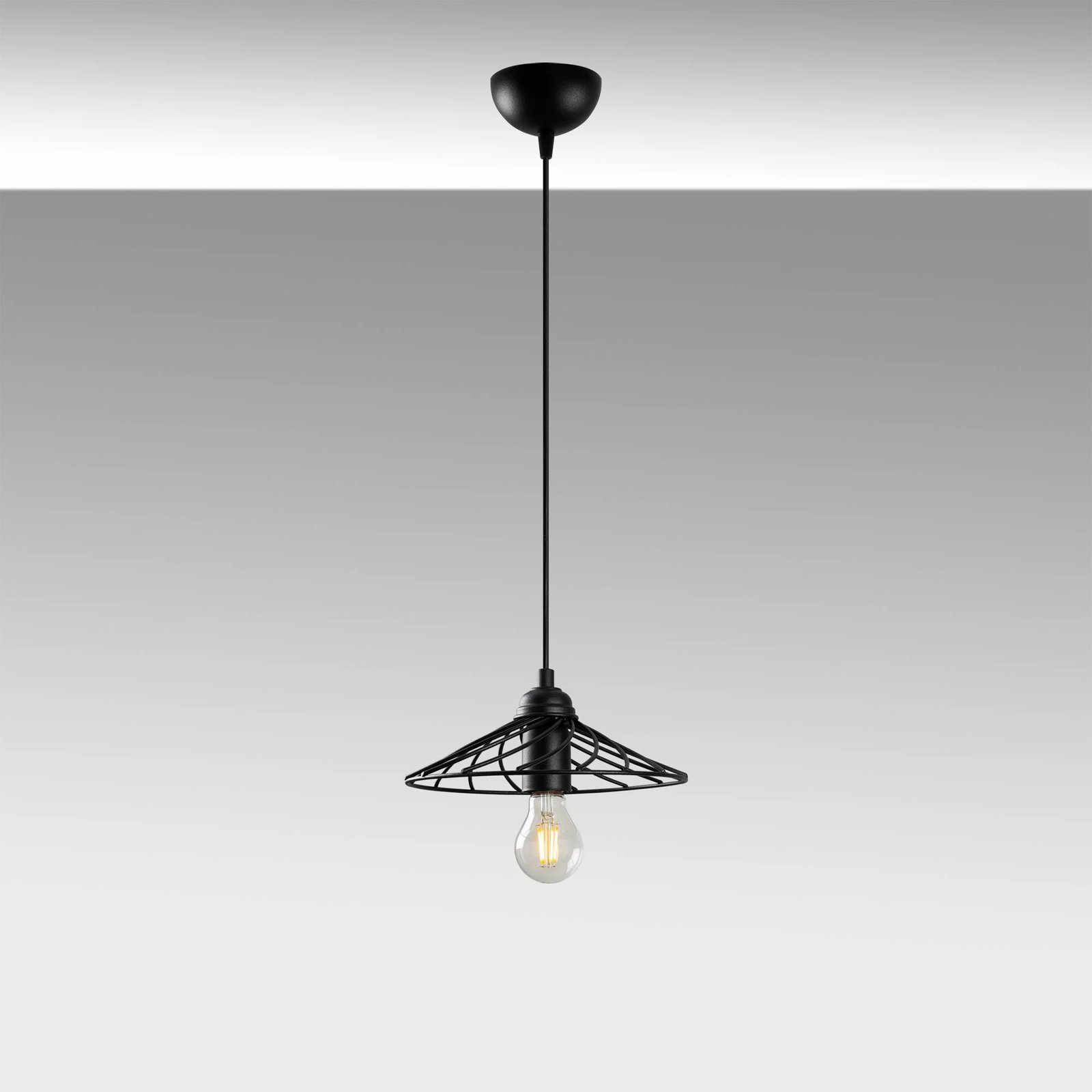 Llambë tavani Opviq, Eclıpse - 15391, e zezë, 25x25x108cm