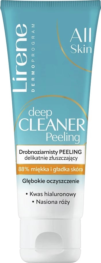 Peeling eksfoliues për fytyrë Lirene Deep Cleaner Fine Grain Gentle Exfoliating Peel për femra 75ml