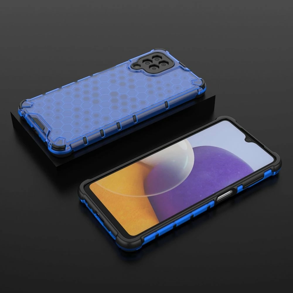 Mbështjellës Hurtel Honeycomb për Samsung Galaxy A22 4G, Blu