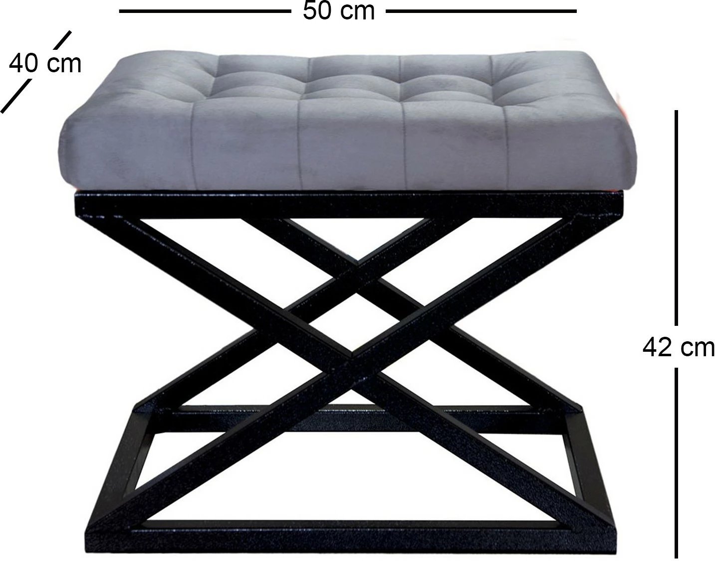 Puf Atelier del Sofa, Capraz, e zezë-gri