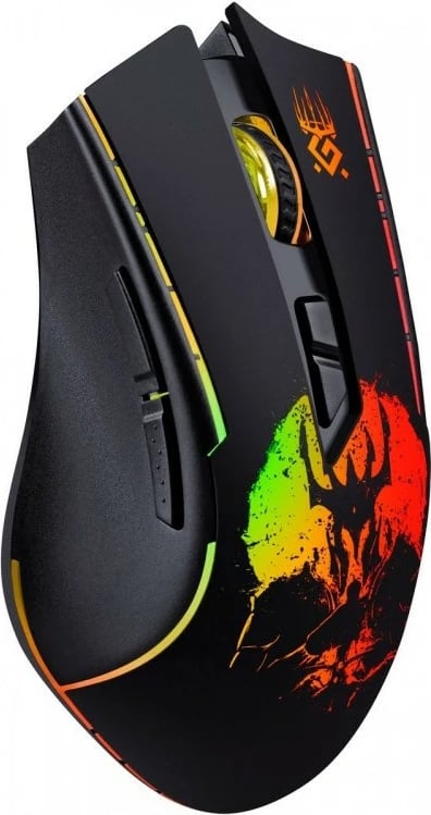 Maus gaming pa tela Defender Kronos GM-695 RF, 1000–1600 DPI, 6 butona, bateri 400 mAh, i zi