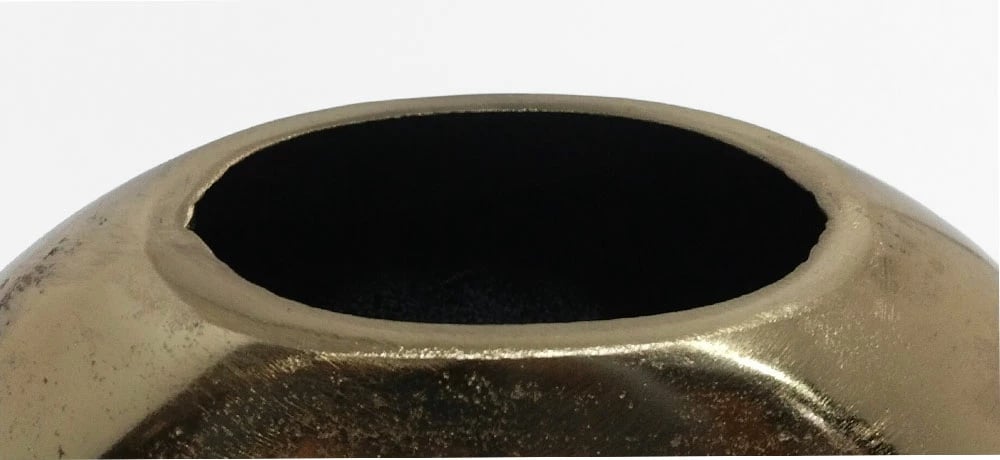 Vazo Ballon, alumin, ngjyrë ari, 28x27x8 cm Vazo Ballon, alumin, ngjyrë ari, 28x27x8 cm