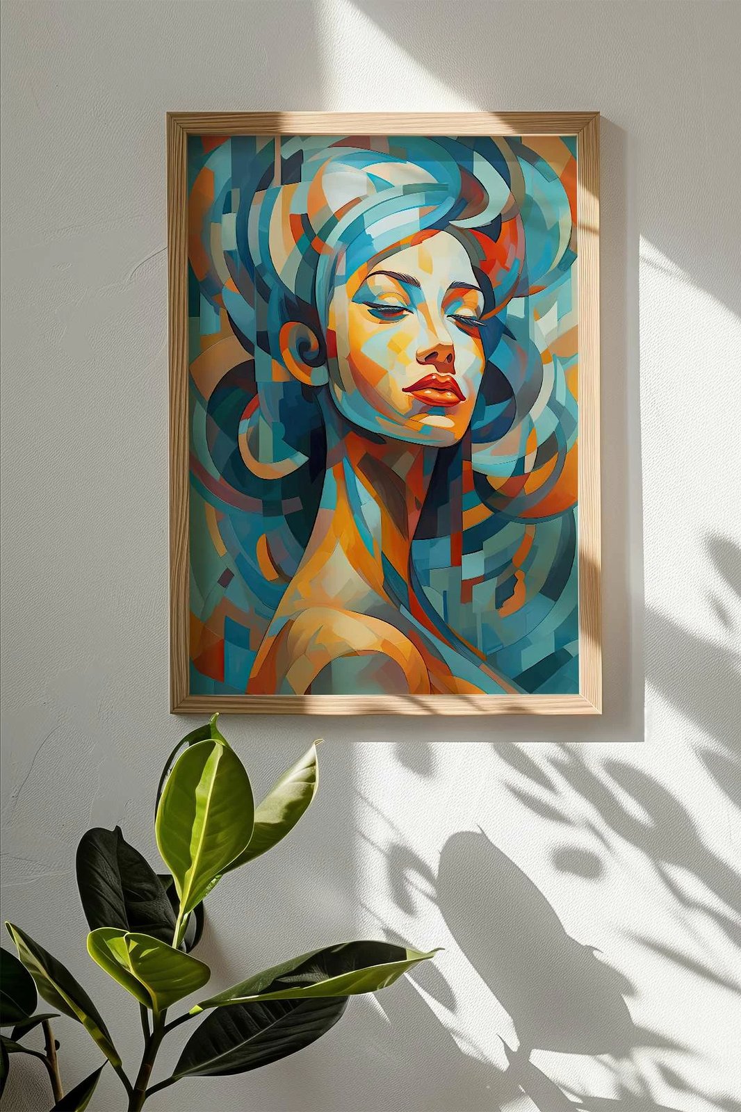 Pikturë dekorative me kornizë, shumëngjyrëshe, Wallity, Mscartmdl18