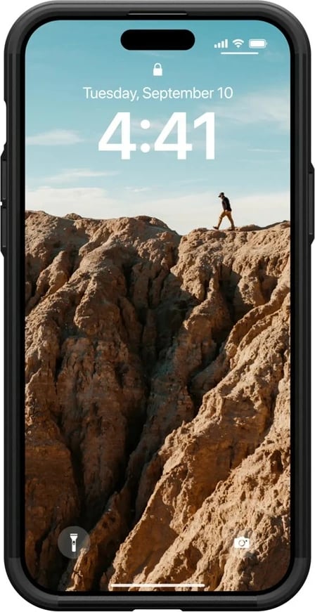 Mbështjellës Urban Armor Gear 114306114040 për celular, për Apple, 6.7", i zi