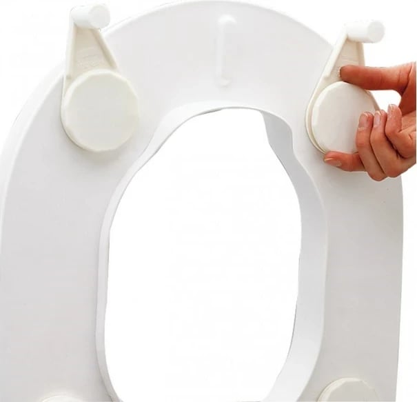 Kapak ngritës për ulëse tualeti medpunkt Etac HI-Loo 10 cm, i bardhë