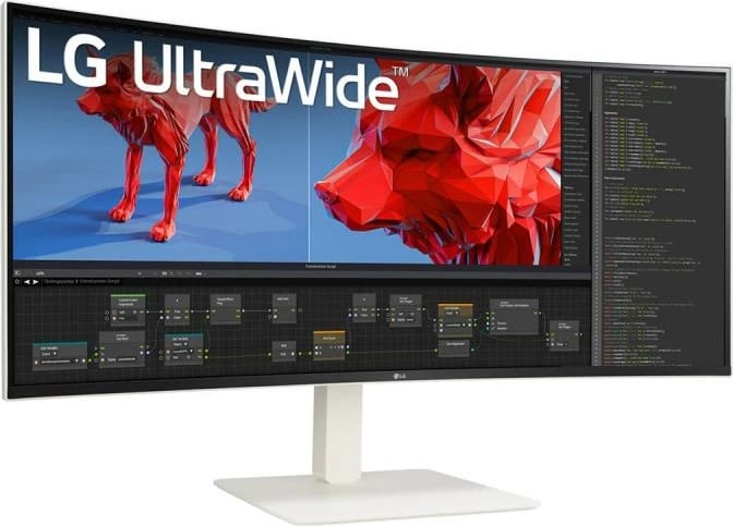 Monitor, LG 38BR85QC-W 37" UltraWide TFT/LCD, i bardhë