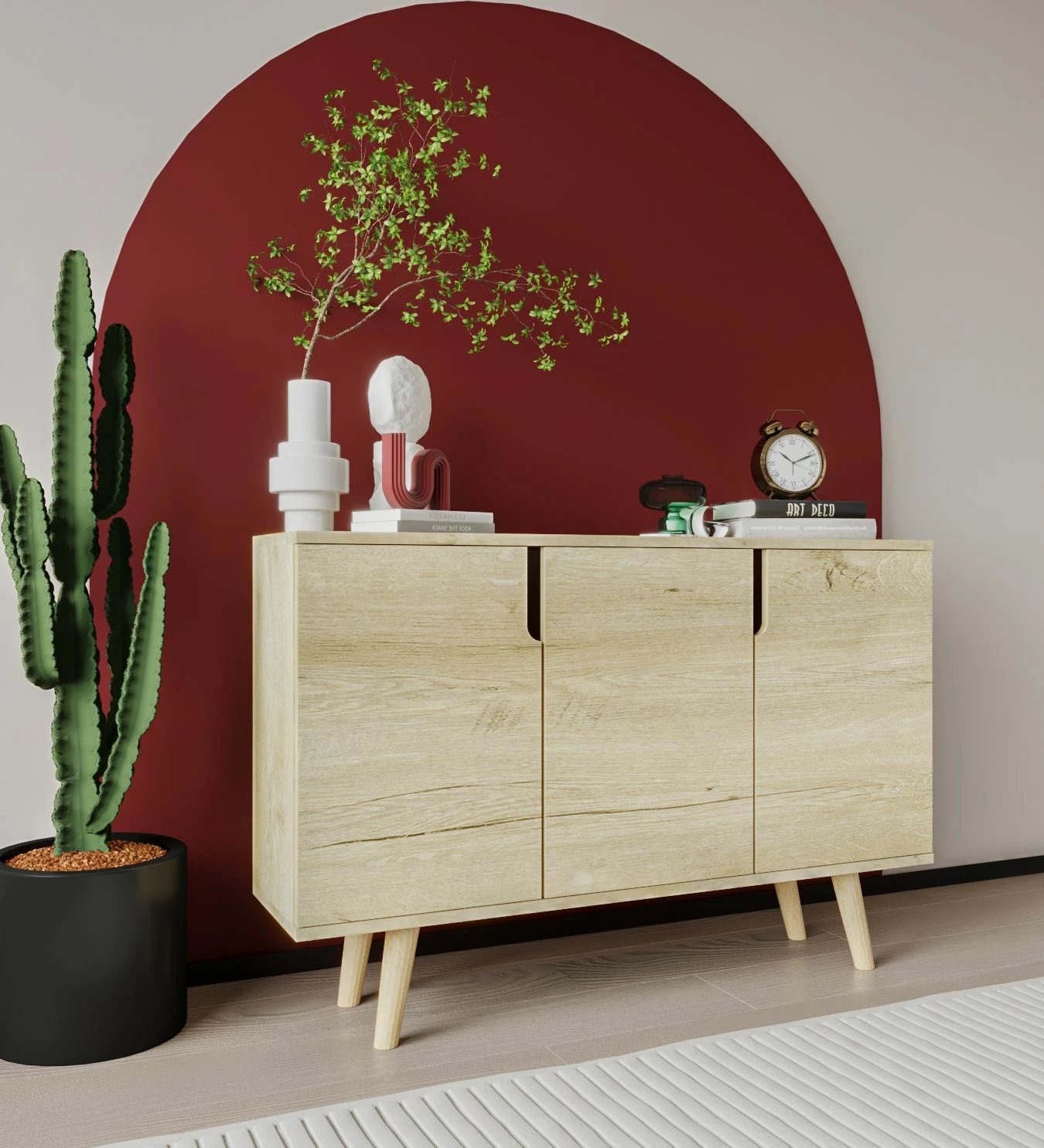 Konsol Skye Decor Verona 120, ngjyrë lisi Sapphire