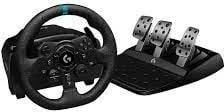 Set timon dhe pedale Logitech G G923 për PS5, PS4, PC, i zi