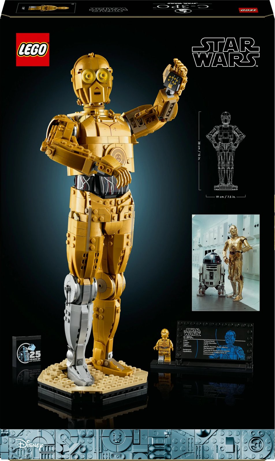 Set ndërtimi LEGO Star Wars C-3PO 75398, 1138 pjesë, multikolor