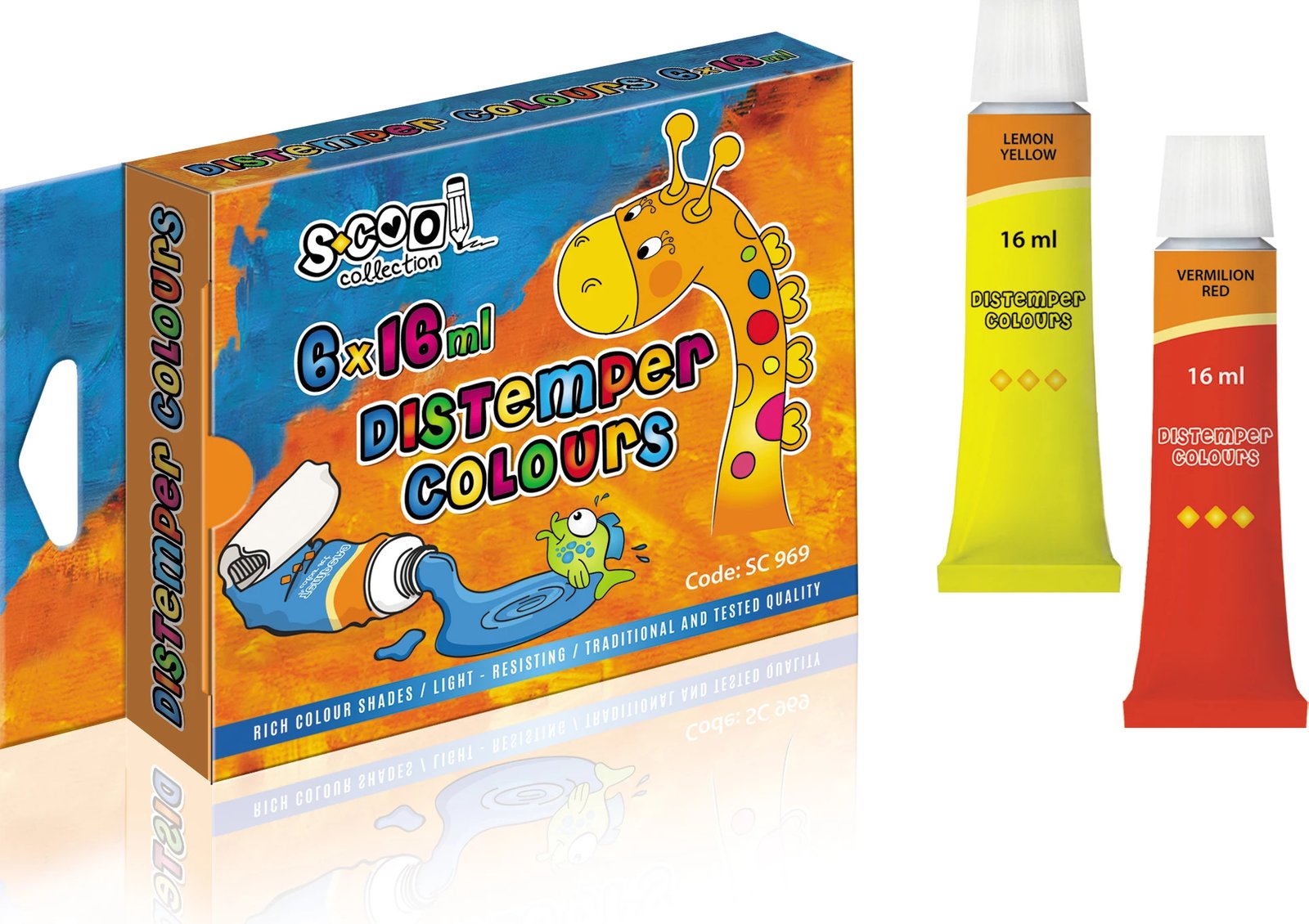 OSH TEMPERA 6X16ML SC969