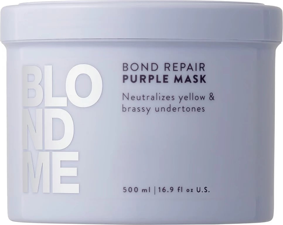 Maskë për flokë për femra Schwarzkopf Professional BlondMe Bond Repair Purple Mask, 500ml