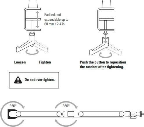 Krah mikrofonit ELGATO Wave Mic Arm Low Profile, për tavolinë, i zi
