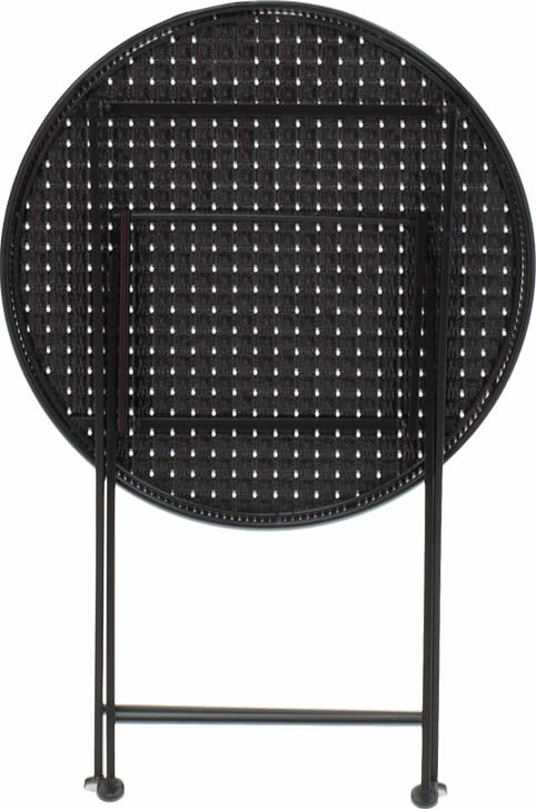 Tavolinë me karrige 3 copë Walen metal i zi