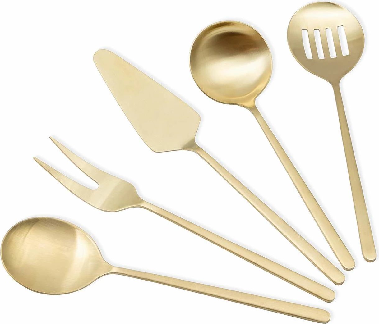 Set shërbimi (5 copë), ngjyrë ari, Hermia, CKB0254