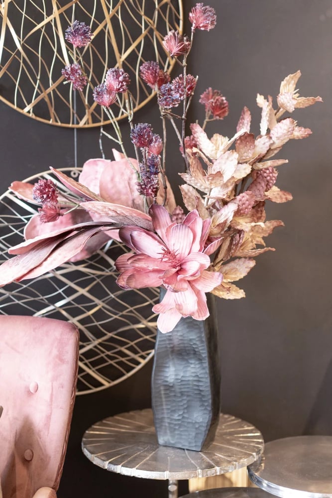 Vazo Meissel, qelq gri, 15x9x40 cm