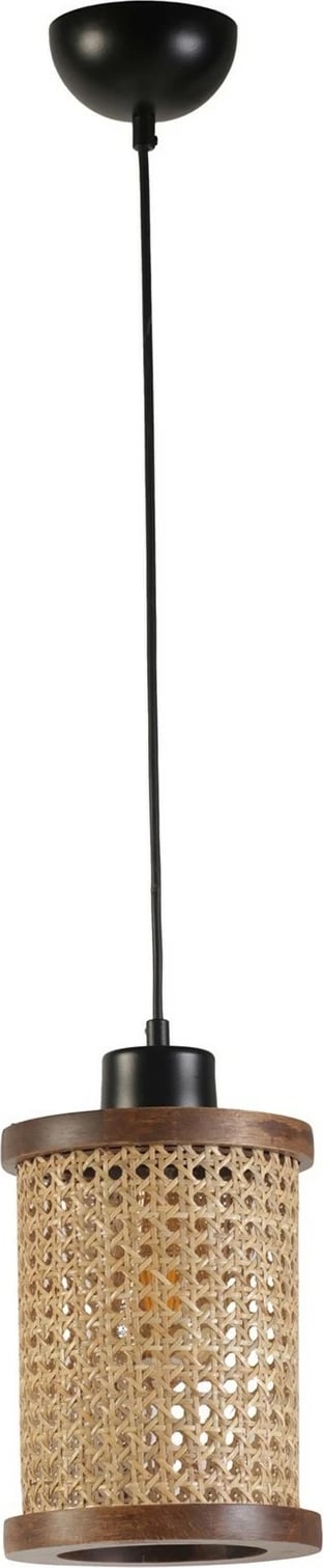 Llambë tavani Opviq Gizem, dru arre, ratan, një copë