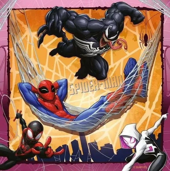 Puzzle Spiderman Ravensburger 3x49 pjesë për fëmijë
