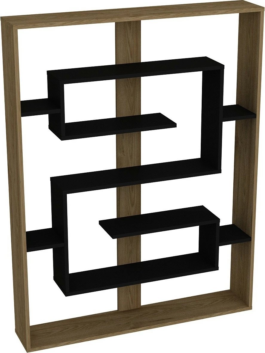 Raft librash Hanah Home, Esteban, ngjyrë e zezë dhe lis, Ud Raft librash Hanah Home, Esteban, ngjyrë e zezë dhe lis, Ud