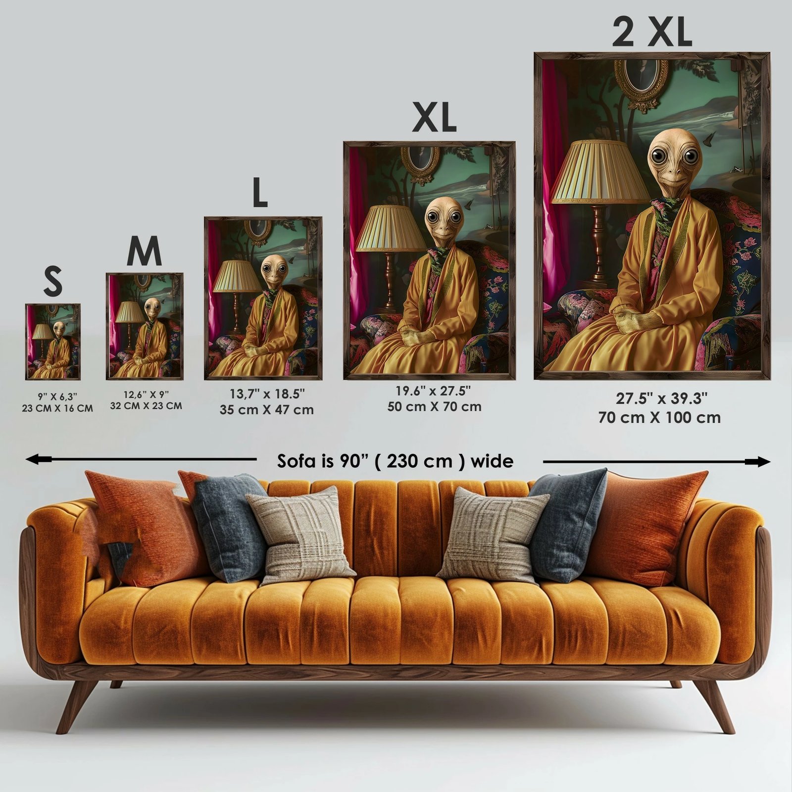 Pikturë dekorative me kornizë, MDF, Wallity, GE241-L