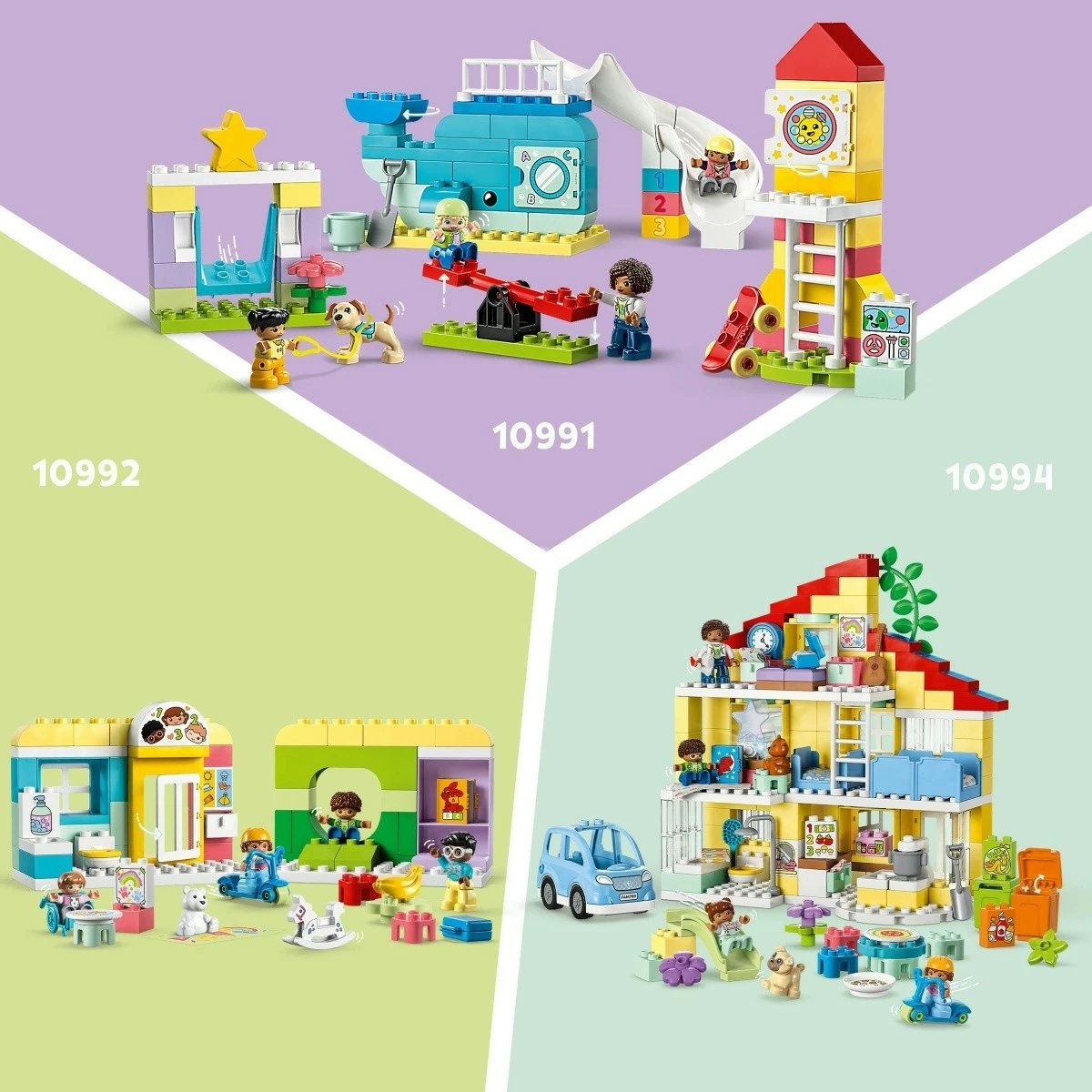 Set lodrash LEGO DUPLO Tree House 3 in 1, 126 pjesë, për fëmijë, shumëngjyrëshe