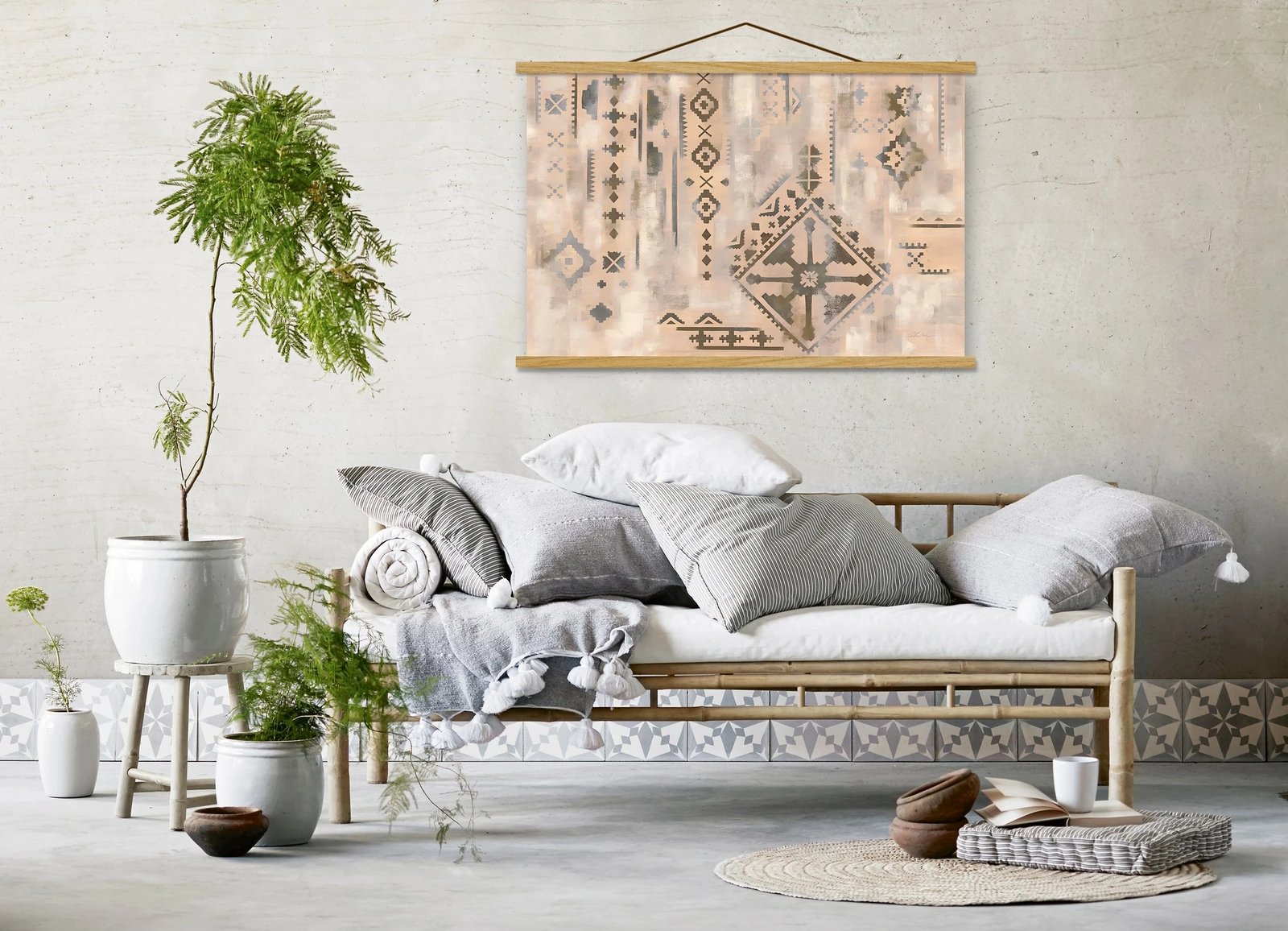 Pikturë dekorative me kornizë, Wallity, MRG33, shumëngjyrëshe, 50x70cm