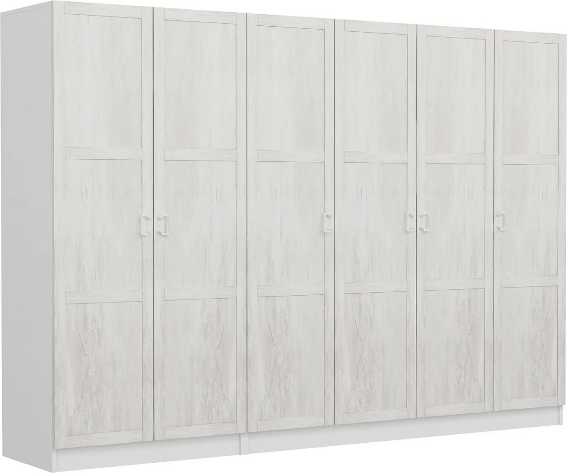 Dollap i madh për dhomë gjumi, ngjyrë e bardhë, Skye Decor, 2451